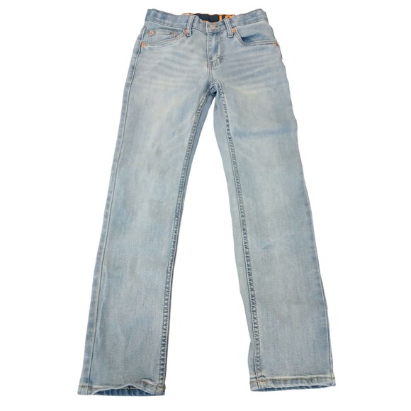 LEVI'S Boys 510 Skinny Jeans 12 Regular W26 L27  Blue Cotton Adjustable Waist - Picture 1 of 5
